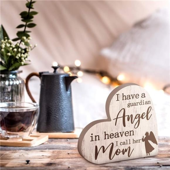 Gift Sympathy Memorial Decor Sign Mother's Day Memorial Sign for Loss of Mother - Picture 2 of 5